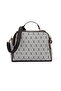 Women's Patterned Crisscross Straps Hand and Shoulder Bag - 4