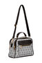 Women's Patterned Crisscross Straps Hand and Shoulder Bag - 7