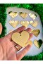 Set of 12 Gold Plexi Christmas Ornaments