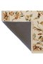 Coffee Beige Themed Floral Patterned Creative Vintage Decorative Carpet 2563 - 4