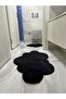 Laser Cut Plush 2-Piece Black Bath Mat Set (60 X 100) - (50 X 60) - 3