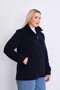 Navy Blue Fleece Cardigan - 6