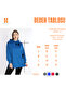 Women's Cobalt Blue Scuba Fabric Hooded Comfortable Fit Sweat Tunic - Nd 2355 - 8