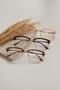 Women Men Unisex Blue Light Protected Blue Block Transparent Square Rectangle Black Glasses - 5