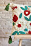 Punch Embroidered Single Decorative Special Design Throw Pillow Cover (panch) - 2