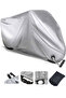Kuba KH100 Gray Motorcycle Tarpaulin REAR BAG COMPATIBLE (Lock) - 4