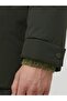 Men's Hooded Long Coat Khaki Parka 12236096 - 5