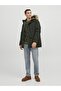 Men's Hooded Long Coat Khaki Parka 12236096 - 4