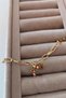 Gold Christmas Christmas Themed Letter Detailed Bracelet - 3
