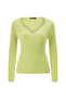 İllas Lime Color Women's Knitwear Blouse - 5