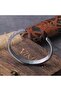 Thor Mjollnir Valknut Runic Inscription Scandinavian Motif Handcuff Open Men's 316l Steel Bracelet - 4