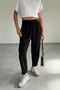 Women's Black Harem Model Lycra Balloon Trousers