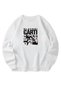 Playboi Carti Printed White Sweatshirt Unisex 100% Cotton Relaxed Fit