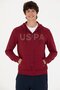 Men's Burgundy Hooded Knitted Cardigan - 3
