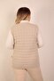 Women's V-Neck Winter Thick Wool Chain Modeled Knitwear Buttoned Pocket Mother Vest - 6