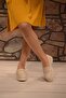 WOMEN'S CREAM LOAFER MODEL Patent Leather TIE THICK SOLE OXFORD SHOES