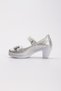 Sparkling Silver Girl's Orthopedic Heeled Shoes - 3