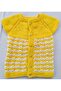 Yellow and White Hand Knitted Baby Vest from Robadan 1 - 3 Years