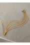 Stainless Non-Tarnish Triple Italian Chain Bracelet Adds Value to Your Style - 6