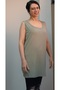 Cagla green thick strappy combed cotton Viscose T-shirt - 3