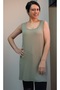 Cagla green thick strappy combed cotton Viscose T-shirt