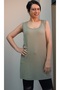 Cagla green thick strappy combed cotton Viscose T-shirt - 4