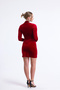 Velvet Dress, drawstring detail New Year's special, vilur don, allibas almukhmalia, velvet dress - 5