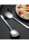 304 Stainless Steel Serving Spoon 25 Cm Salad Food Portion Spoon Chef Serving Spoon 1 Piece