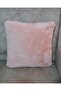 Plush Throw Pillow Cover Zippered Back Part Crepe Fabric - 3