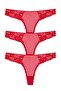 New Year's Special Collection Red Panties 3-Piece 444