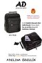 Adelina 100% Genuine Leather Black Steel-Frame Hand and Shoulder Bag, Medium Size - 5