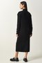 Women's Black Button Detailed Corduroy Knitwear Dress DD01280 - 5