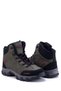 Khaki Unisex Outdoor Boots Shoes Winter Durable Non-Slip Sole Lace-Up 4054u - 2