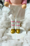 25 Cm Cute Girl Nutcracker White Clothes Red Hair Tin Soldier Handmade Christmas Ornament Decoration - 8