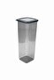 Set of 10 Gray Square Storage Container Silicone Lid Airtight Dry Legume Coffee Pulses Pasta Box - 7