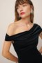 Off Shoulder Stretchy Velvet Blouse - 3