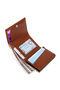 Men's Vegan Leather Hand and Shoulder Bag Vegan Leather Mechanism Card Holder Wallet RFID - 7