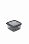 Set of 10 Gray Square Storage Container Silicone Lid Airtight Dry Legume Coffee Pulses Pasta Box - 3