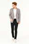 Gray Slimfit Classic Lined Regular Blazer Jacket - 5