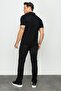 Men's Polo Collar Buttoned Pocket T-shirt Black - 3