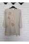 1st quality knitwear, shiny, three-quarter sleeve, relaxed fit, cotton sweater - 3