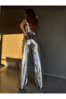 Discolica Silver Palazzo Shiny Metallic Silver Trousers - 5