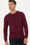 Bordo Slim Fit Basic Kazak EGEBUTİK - 3