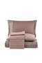 DOUBLE PERSON SILVANA COFFEE POPLIN Duvet Cover SET - 4