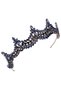 Crystal Jewelled Shiny Bridal Princess Crown for Henna Night Queen Crown Bridal Wedding Crown Navy Blue - 5