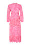 Pink Floral Ruffled Skirt Lined Woven Chiffon Dress TCTSS23EB00160 - 6