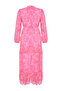 Pink Floral Ruffled Skirt Lined Woven Chiffon Dress TCTSS23EB00160 - 7