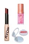 Tinted Lip Balm Colored Lip Balm Plum + Shimmering Petal Shimmering Lip Oil + Lovider Pocket Mirror