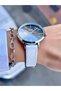 QQ Women's Wristwatch Leather Cord Waterproof - 4