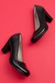 Women's Genuine Leather Classic Heeled Shoes Vdt.660 - 8